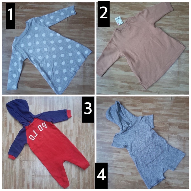 jumper bayi baby gap polo dan dress uniqlo h&m