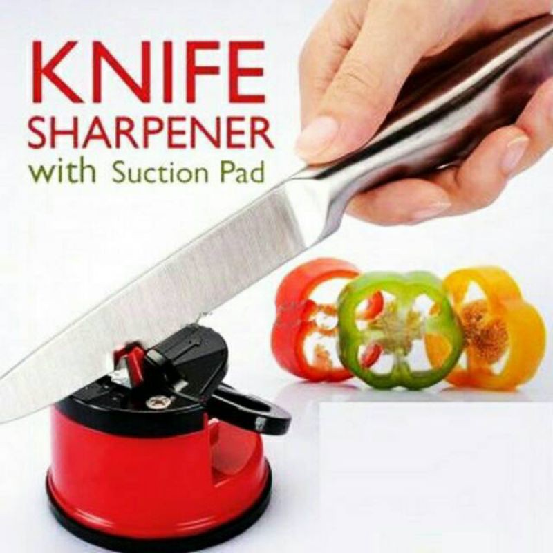 Asah pisau knife sharpener kleva asahan pisau suction pad gunting dapur alat rumah tangga kitchen