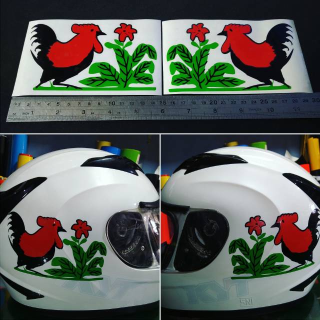 stiker ayam jago