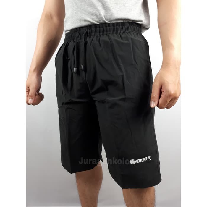 Celana Pendek Santai Bordir 3/4 Polos-34-BR-1