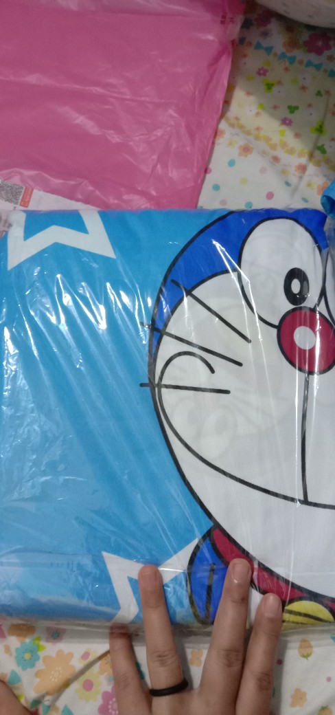 Sprei Homemade Bahan Disperse Ukuran 120 X 200 160 180 Motif Doraemon