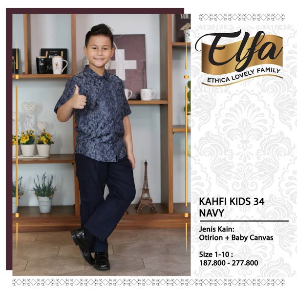 Koko Anak Murah Kahfi Kids 34 Navy Ethica Elfa