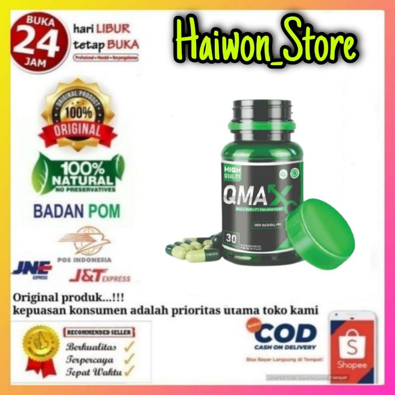 QMAX Original Asli herbal alami obat kuat pembesar penis permanen Alat Vital Mr P Pria kelamin