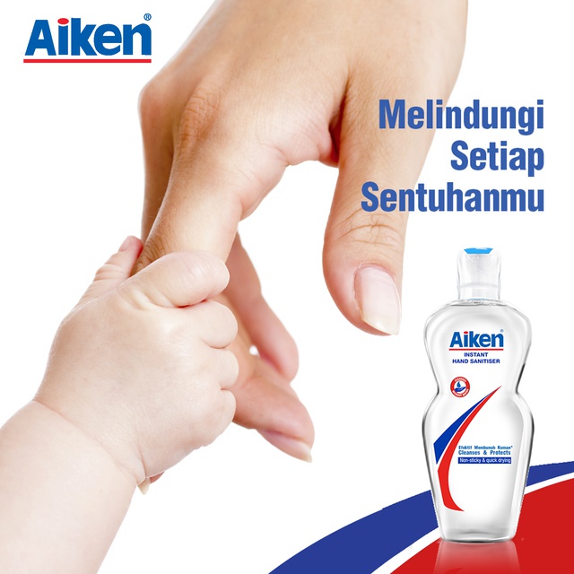 AIKEN Instan Hand Sanitizer 200ml Anti Bakteri BPOM