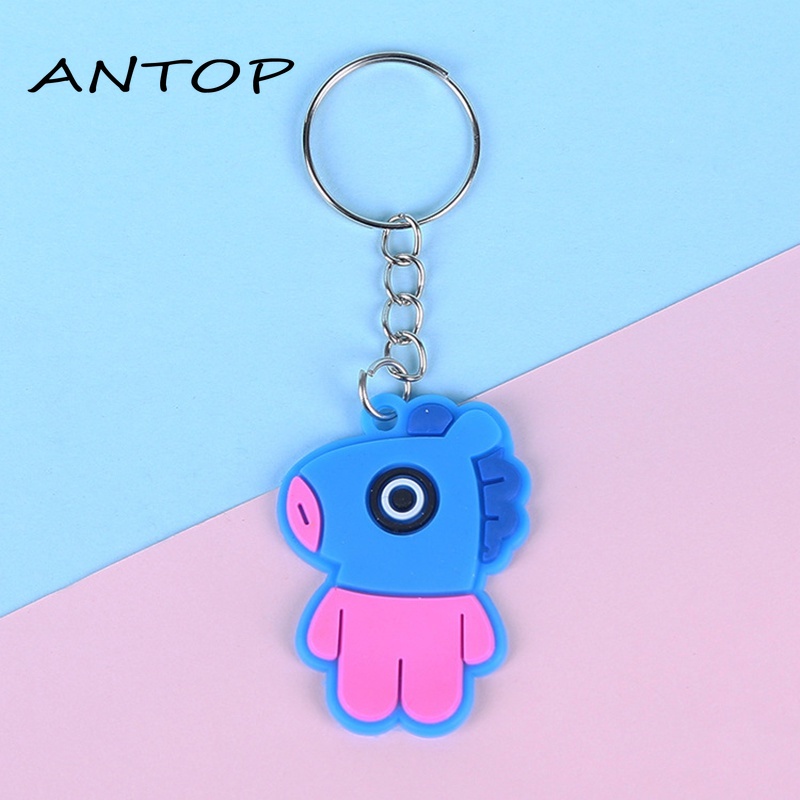 Lucu Kartun Keychain Liontin Hadiah Liburan Hadiah Siswa Hadiah PVC Lembut Hadiah ANTOP