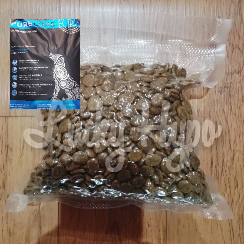 Makanan Anjing Grain Free Pureluxe Adult Turkey 800gr Dogfood
