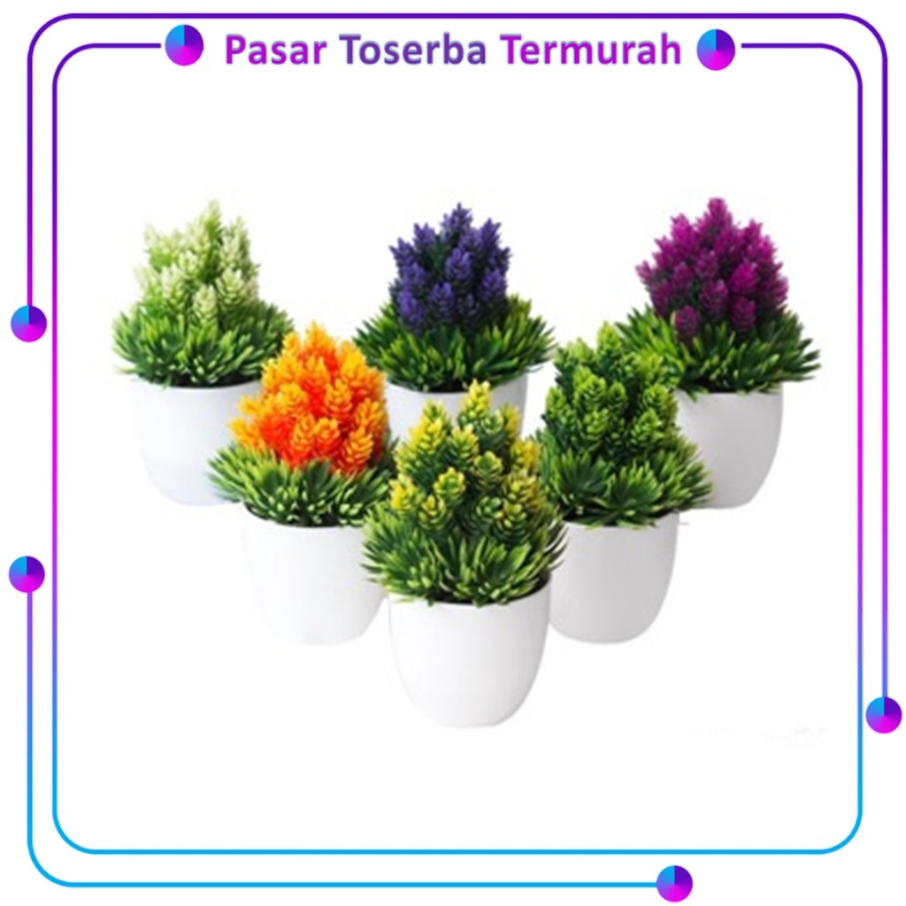 PTT ORNAMEN  TANAMAN POHON PINUS ARTIFICIAL FLOWER 