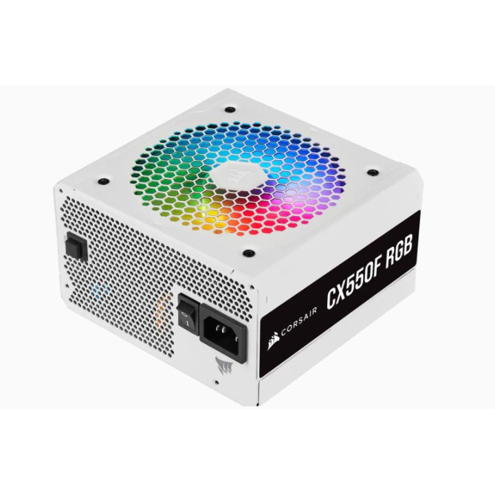 Corsair CX550F RGB White PSU 550W 80+ Bronze Full Modular