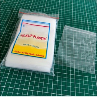  Plastik  Klip Zip  lock Kantong Ziplock Putih  15x10 100 