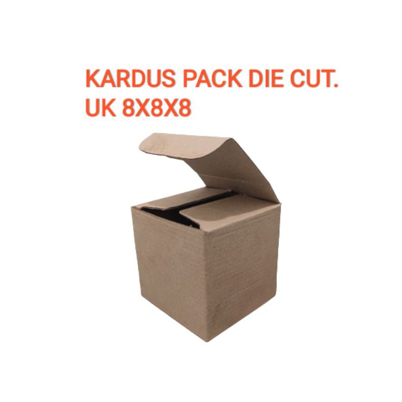 

termurah KARDUS DIECUT UK 8X8X8 PACK polos