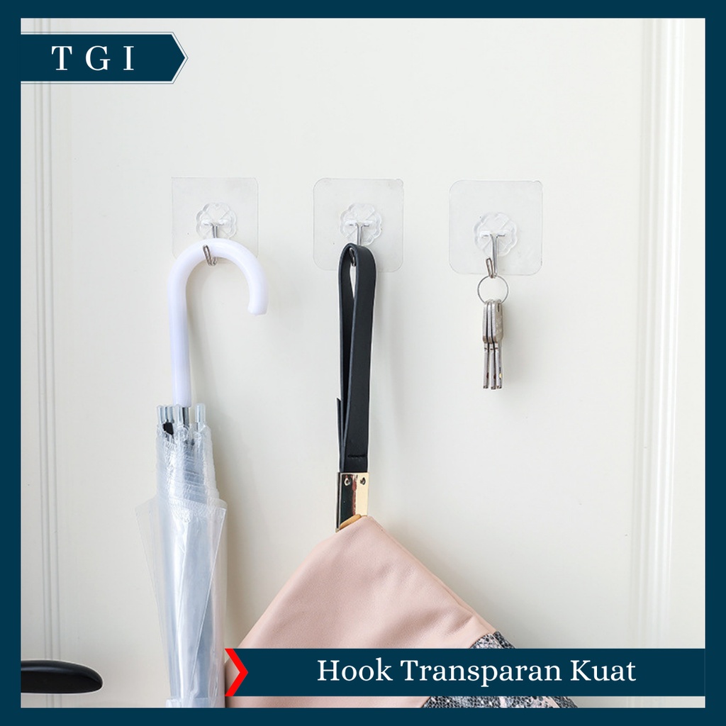 TGI - GANTUNGAN TEMPEL HOOK AJAIB GANTUNGAN DINDING KAIT MAGIC SERBAGUNA KAMAR MANDI DAPUR / HANGER