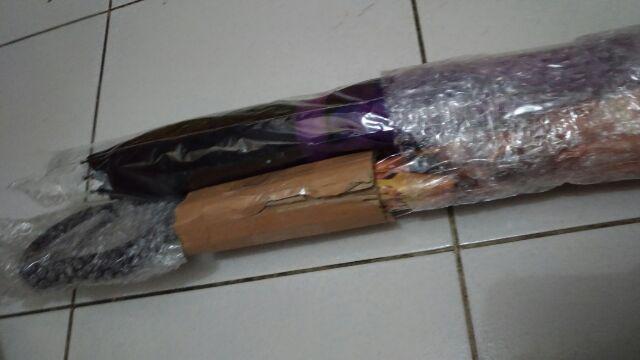 Payung Terbalik Reverse Umbrella Gagang C Kazbrella ( Bunga )