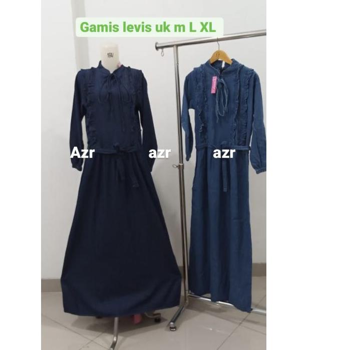 ➷ Gamis jeans Kriwil kaya jeans ♤