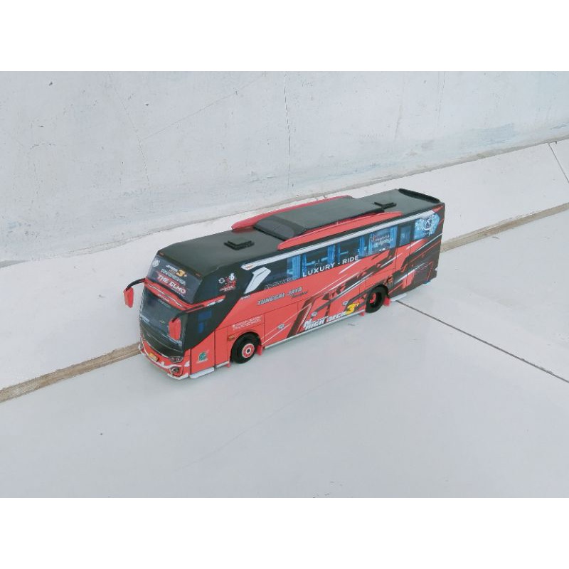 miniatur papercraft bus skala 50 tunggal jaya Uranus
