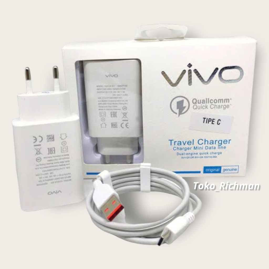 Charger Vivo V109 FastCharging Cas Handphone Cas HP Travel Charger