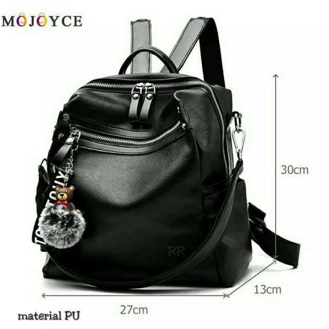 Free Pompom Tas Ransel Mojoyce VANESA / Backpack Stylish