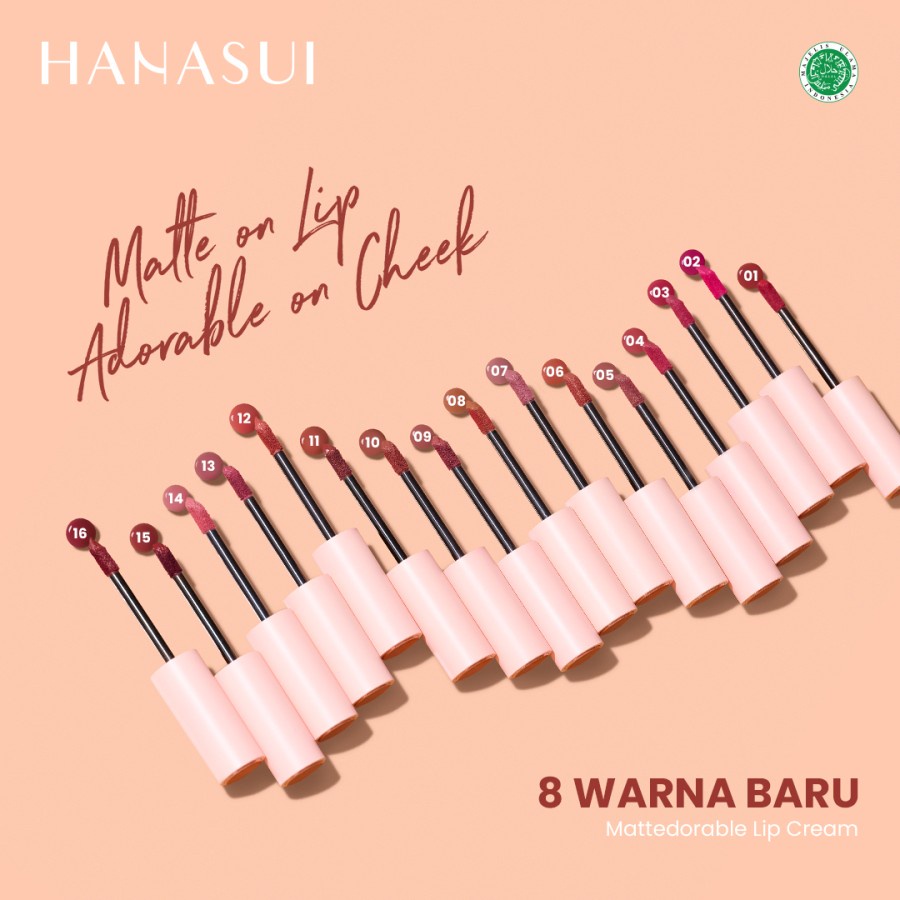 HANASUI Mattedorable Lip Cream | BOBA Edition Lipcream | Tintdorable Liptint