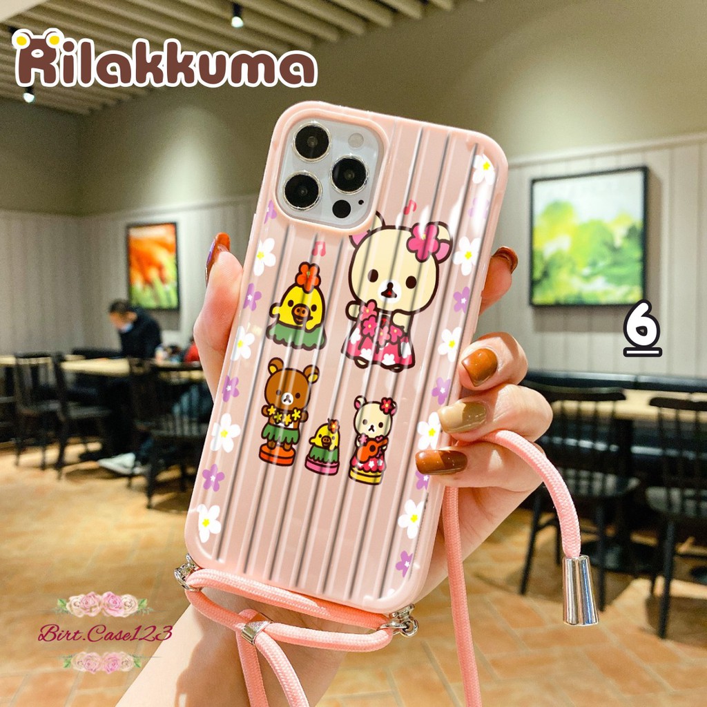 SOFTCASE KOPER SLINGCASE LANYARD RILAKKUMA OPPO VIVO XIAOMI SAMSUNG REALME IPHONE ALL TYPE BC5743