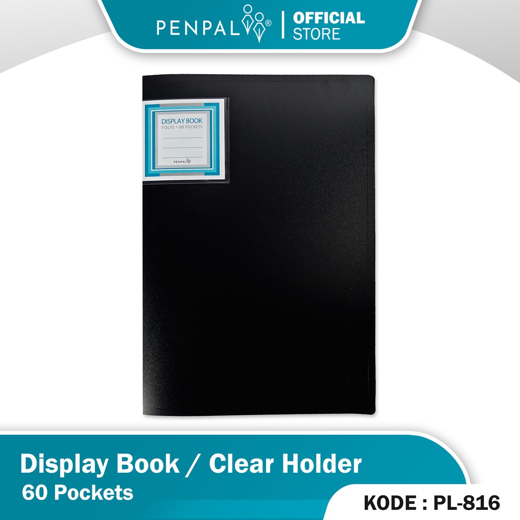 

Penpal Display Book / Clear Holder 60 Pockets PL-816