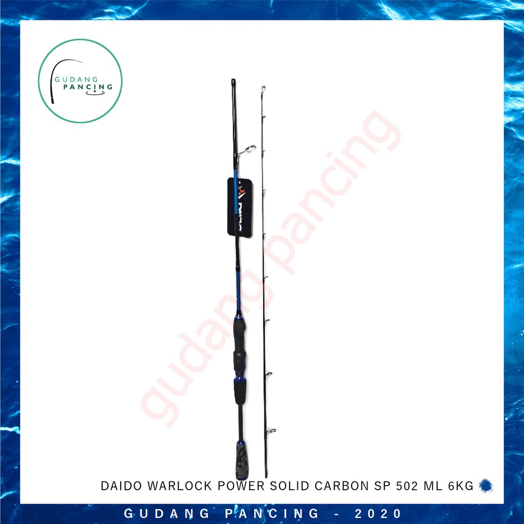 Rod/Joran Pancing Daido Warlock Power Solid Carbon SP 502 ML 6 Kg