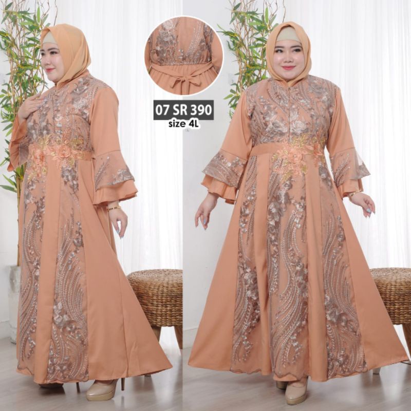 Megaxus88//gamis tile bordir//JUMBO// kd 07