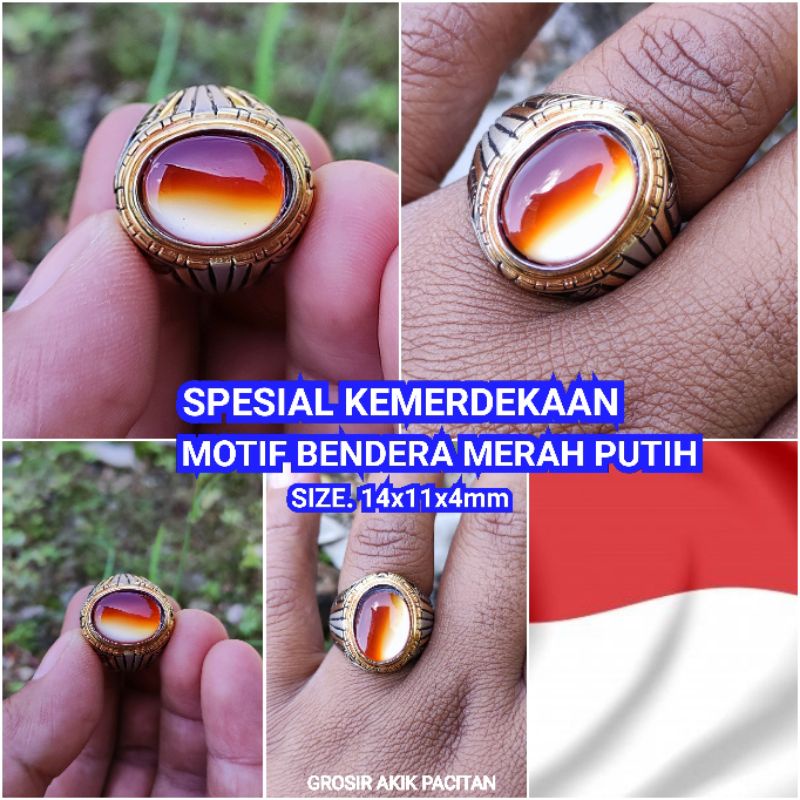 MOTIF BENDERA MERAH PUTIH SPESIAL KEMERDEKAAN NATURAL PACITAN