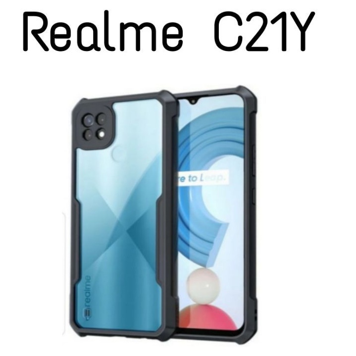 PROMO Case REALME C21Y C12 C25 Hard Case Sockproof Transparan Casing