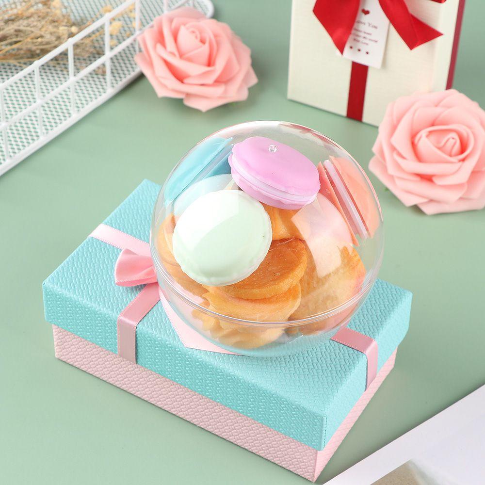 Solighter Candy Box Packaging Aksesoris Mandi Hari Valentine Kreatif Kotak Gula DIY Kemasan Makanan Bath Bomb Bola Transparan