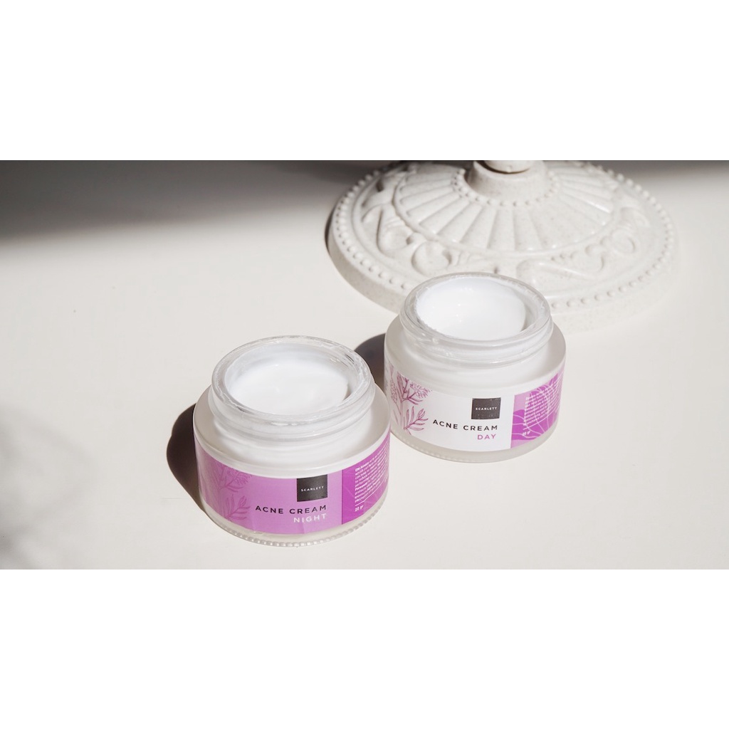 Scarlett Whitening Acne Day, Night &amp; Ever After Cream TSJ GLAMOR