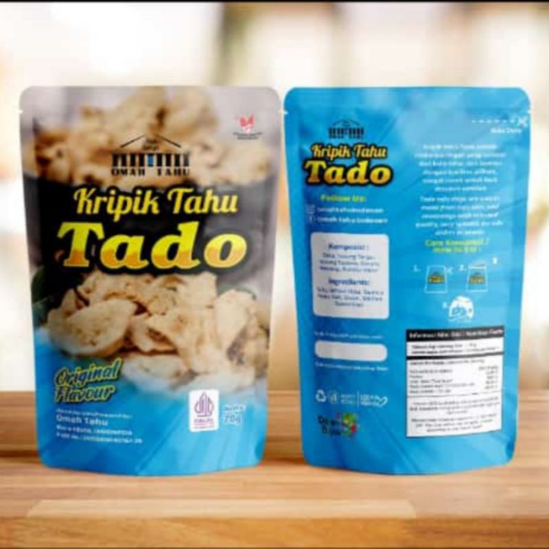 

Camilan Keripik Tahu Sangit Kripik Tado Tofu Chips Original