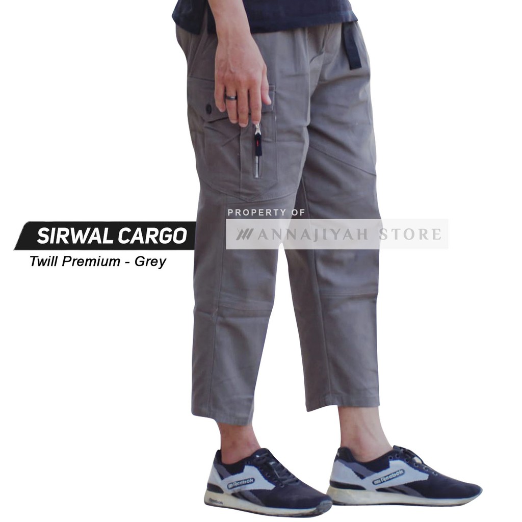 Celana Sirwal Cargo Outdoor Katun Twill Original Annajiyah Rosskar