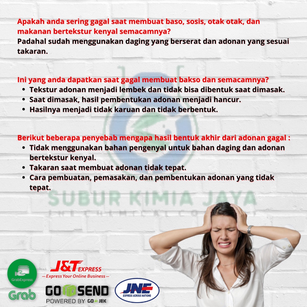 

LAKU Sodium Tripolyphospate / STPP Food Grade / Pengenyal Bakso Halal / Sosis / Nuget / Mie 1 Kg
