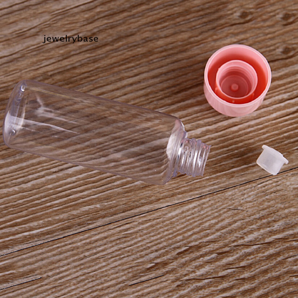 7pcs / set Botol Kosong Mini Bahan Plastik Transparan Untuk Travel