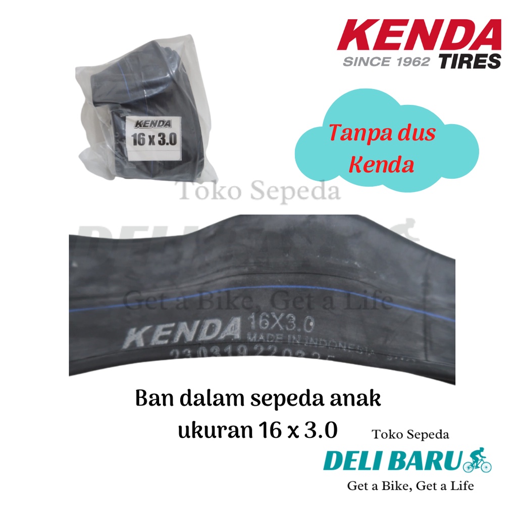 Kenda Ban dalam 16 x 3.0 sepeda anak ban besar lebar jumbo