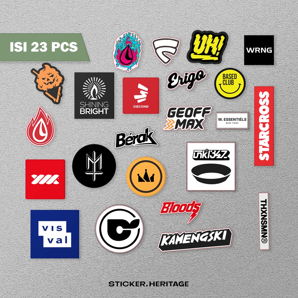 Stiker Sticker Pack LOCAL BRAND | STIKER TUMBLER LAPTOP KOPER HELM