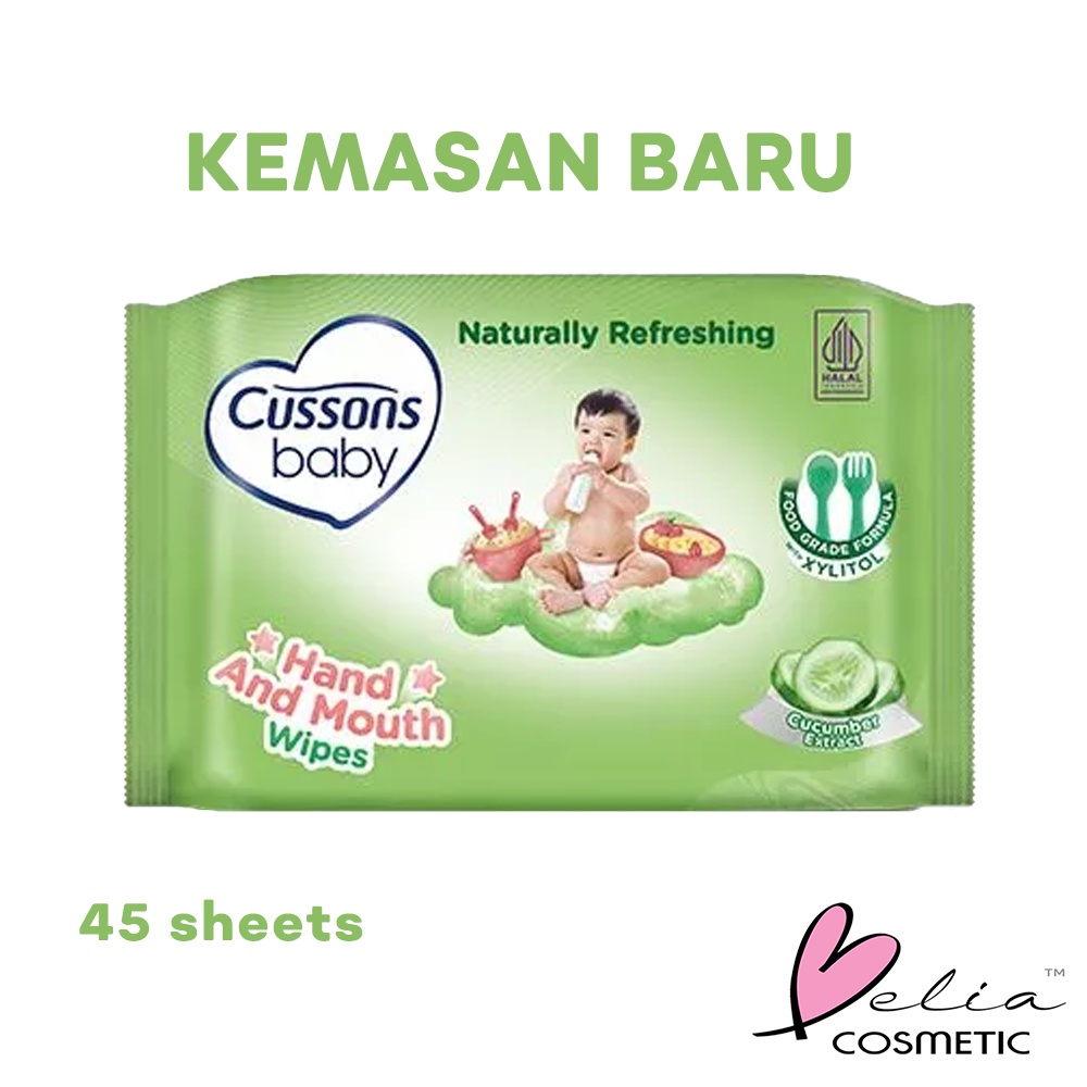 ❤ BELIA ❤ CUSSONS BABY Wipes | 45 Sheets 45's Sheet | Tisu basah | Tissue Bayi | Tissues | Mild &amp; Gentle | Soft &amp; Smooth | Fresh &amp; Nourish | Pure &amp; Gentle | Protect Care | Sensitive (✔BPOM)