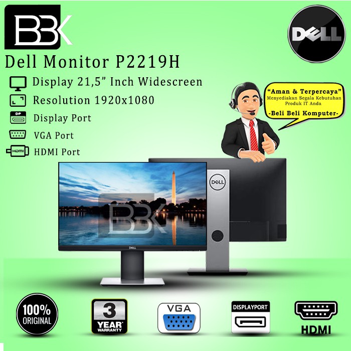 Monitor DELL P2219H Professional Series 22 inch 3 Year