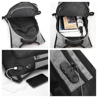 Tas Ransel Punggung Laptop Anti Maling USB Port Charger / Backpack YTR02