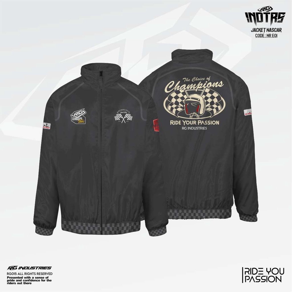 Jaket Nascar Vintage /Jaket Nascar RG INDUSTRIES /Jaket Nascar Racing /Jaket Varsity /Jaket Track Na