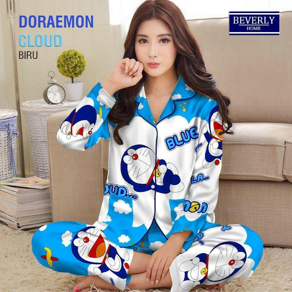 LFF - Piyama PP Dewasa Baju Tidur motif Kartun Fit to XL