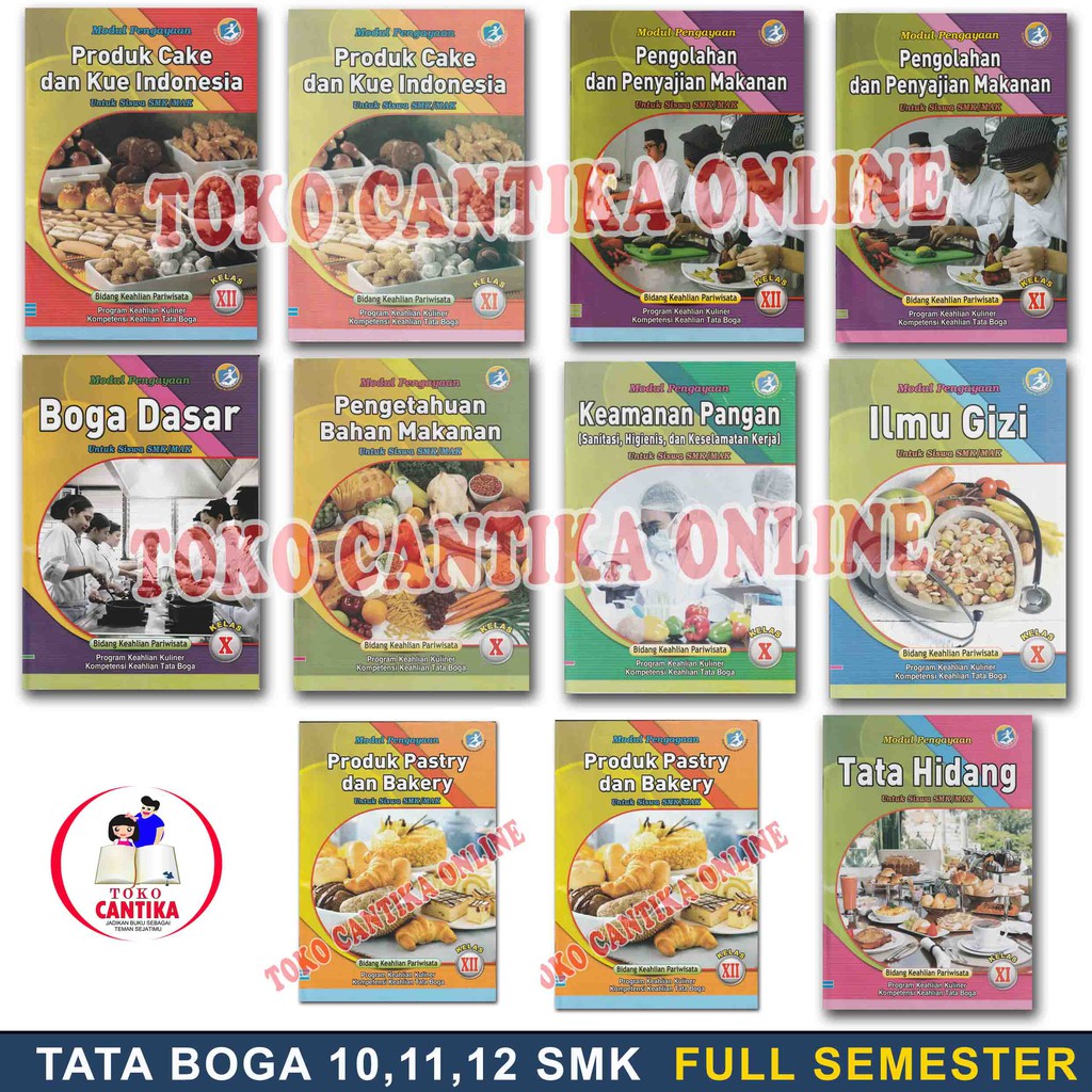 Buku Lks Tata Boga Kelas 10 11 12 Smk Sma Keahlian Pariwisata Kuliner Gizi Pangan Cake Shopee Indonesia