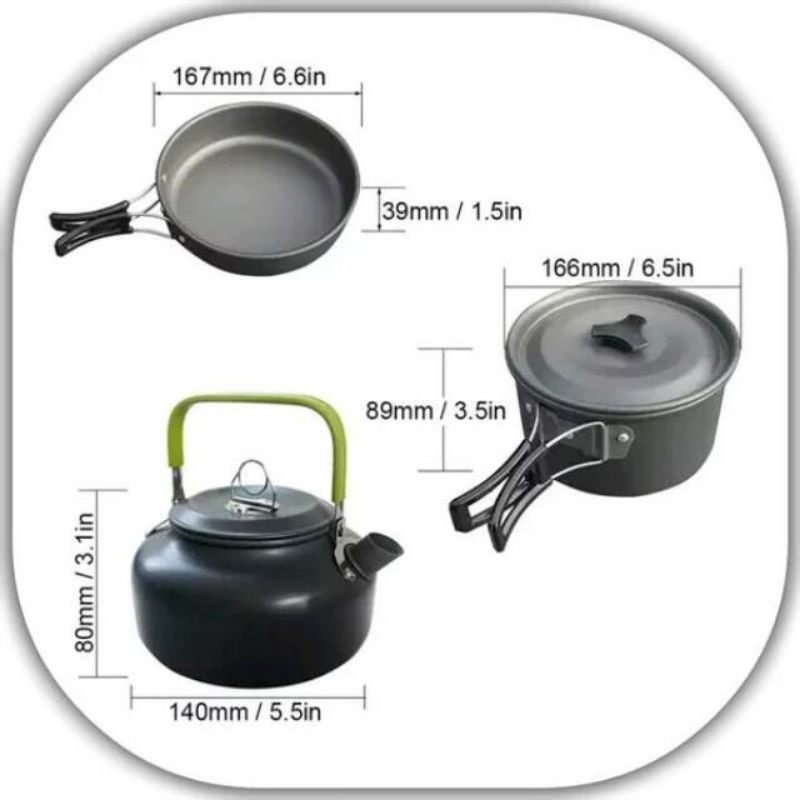 Cooking Set DS-308 / Nesting Teko / Cooking Set Teko