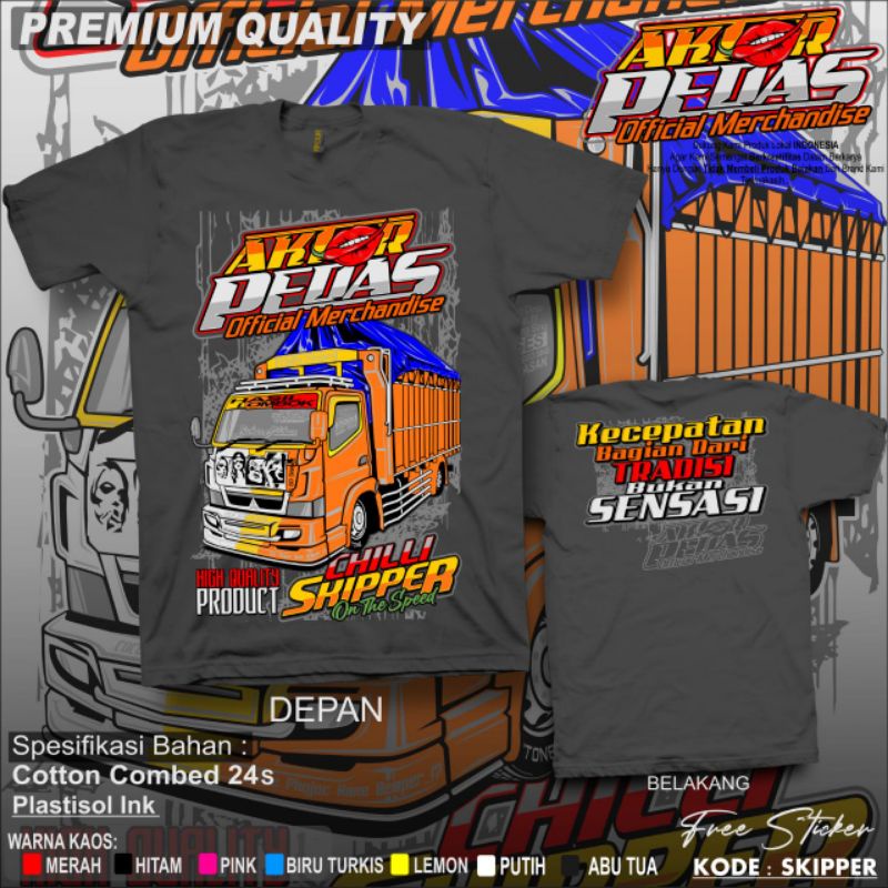 Kaos Truk New Actor Pantura / Kaos Distro Truck / Kaos Truck Lovers/ Kaos Gambar Truck