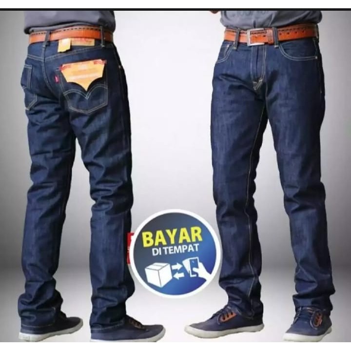 Celana jeans standart / jeans regular pria - basic Celana panjang- Ar Jeans