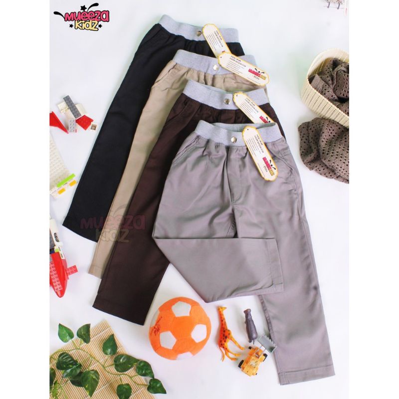 CELANA CHINOS ANAK DAN DEWASA BY MUEEZA KIDS | CELANA PANJANG ANAK BAHAN AMERICAN DRILL