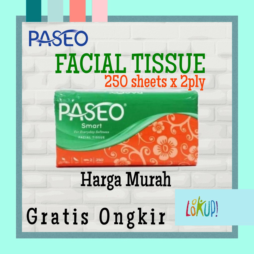 FACIAL TISSUE / TISU WAJAH 250'S TESSA HARGA PROMO-PASEO SMART~250