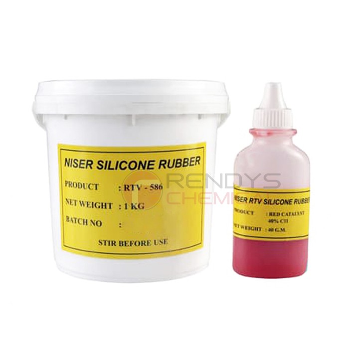 SILICONE RUBBER RTV 586 DAN CATALYST (1KG DAN 40CC) - CEPAT KERING