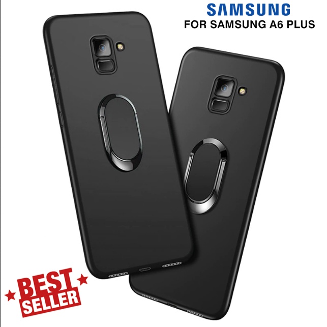 Case Samsung A6 2018 / A6 PLUS RING BRACKET Magnetic Slim Matte Macaron List TPU
