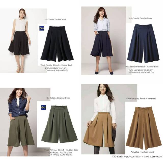 Gu uniqlo kulot gauco pendek