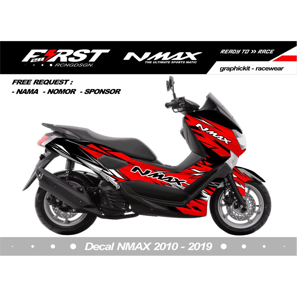 Decal nmax decal nmax merah tosca